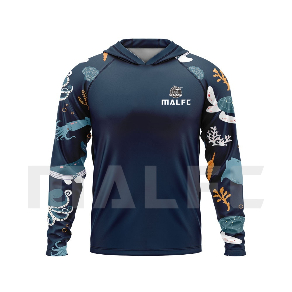 Fishing Shirt Uv Protection - Kaos mancing lengan panjang MALFC dengan