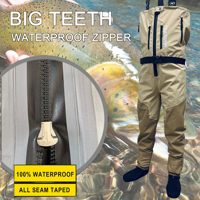 Fishing Waders - Wader Pancing Dada Gemuk Bersirkulasi Depan