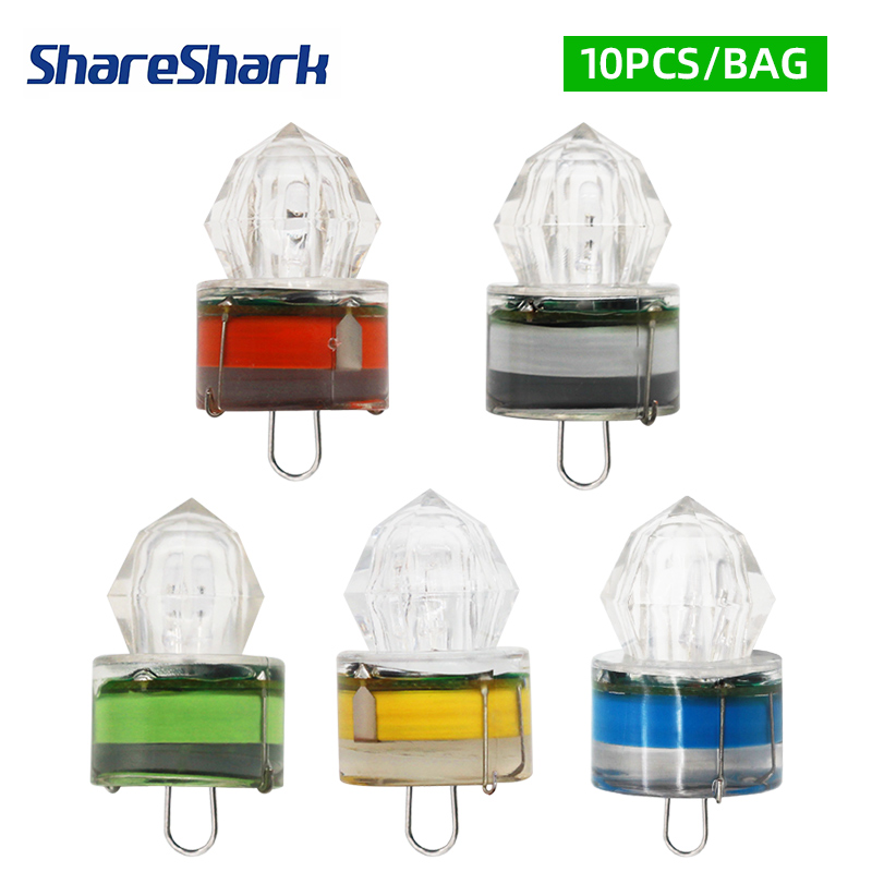 Fishing Bag Waterproof - ShareShark 10pcs/bag Lampu Pancing LED Bawah