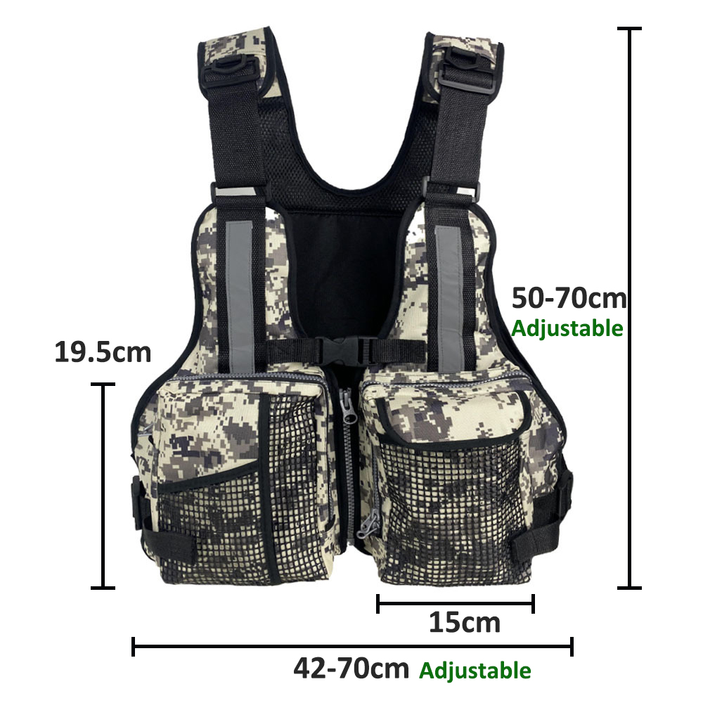 Fishing Vest - Rompi Memancing Luar Ruangan dengan Banyak
