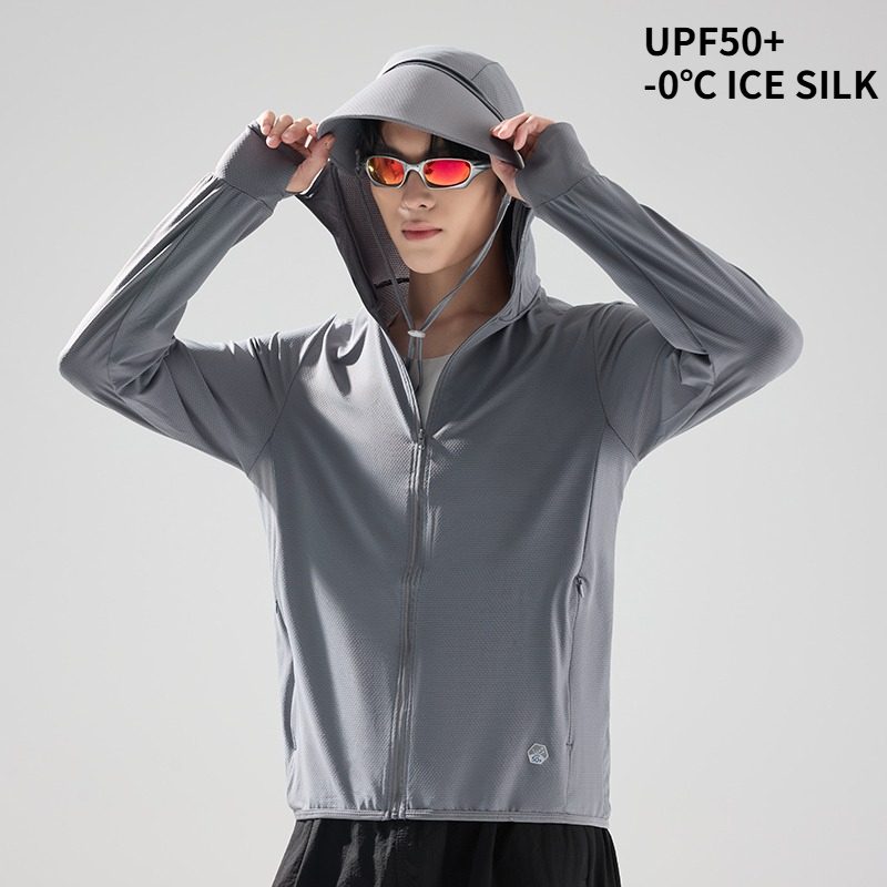 Fishing Shirt Uv Protection - Jaket Memancing Pria UPF50+ UV Bernapas,