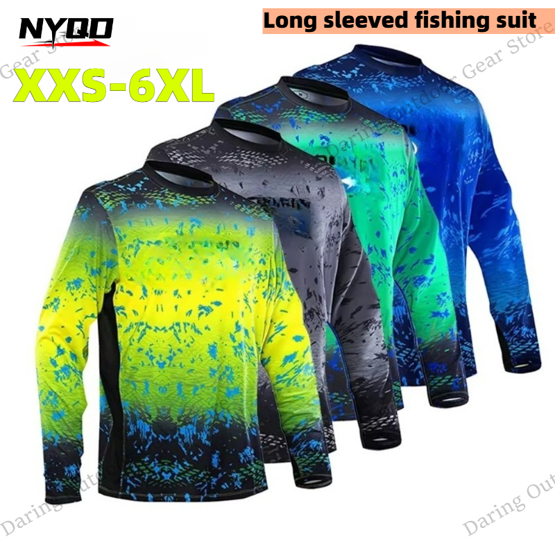Fishing Shirt Uv Protection - Kemeja Pancing Lengan Panjang Pria UPF