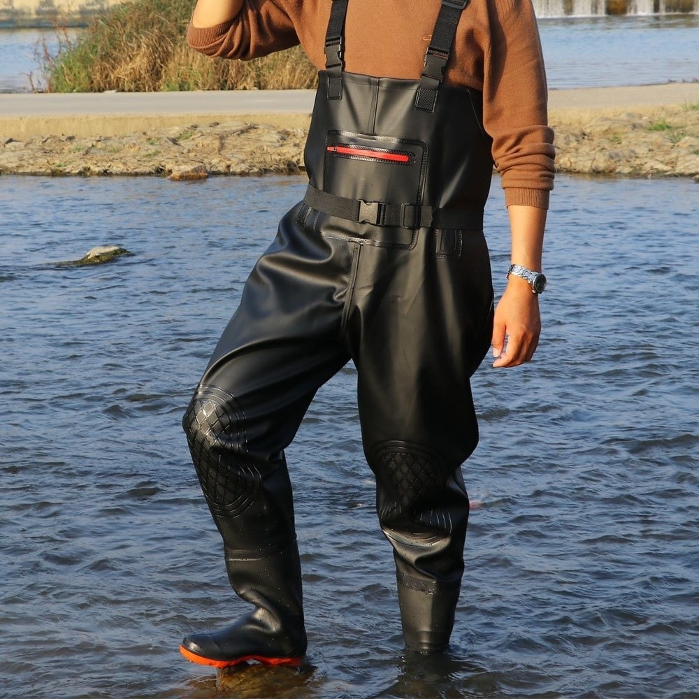 Fishing Waders - Setelan Memancing PVC Berguna dengan Pelindung