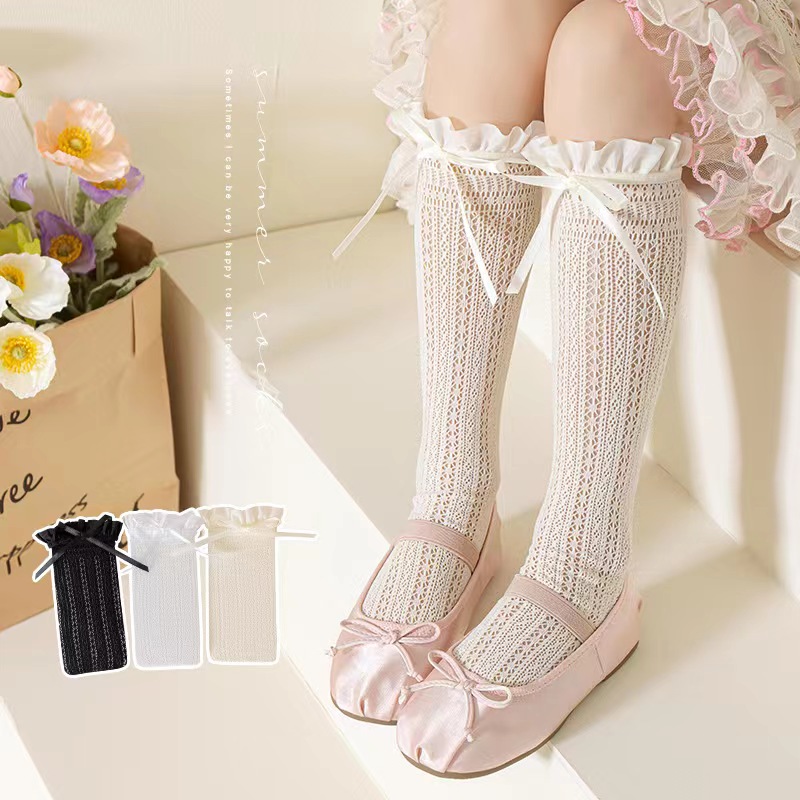 Fishing Socks - Stoking renda tabung panjang perempuan kaus