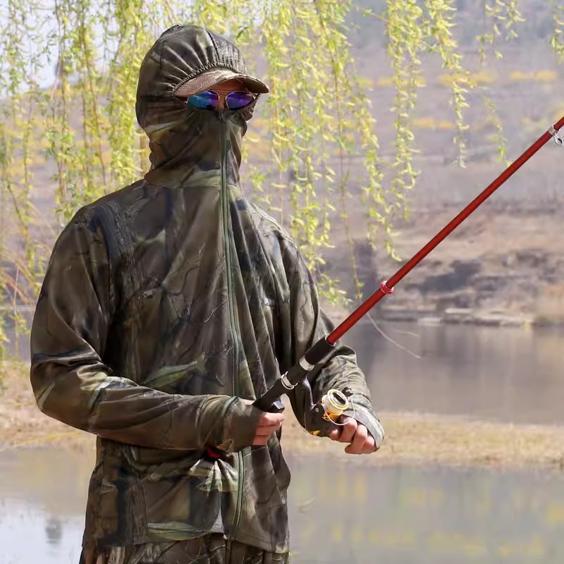 Fishing Hoodie - Hoodie Pancing Kamuflase Bionik Ikan Pelindung