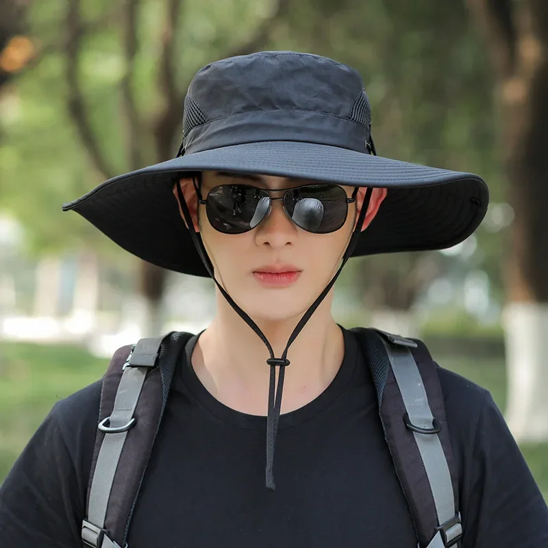 Fishing Mask Sun Protection - Topi Matahari Bertepi Lebar Topi Pemancing