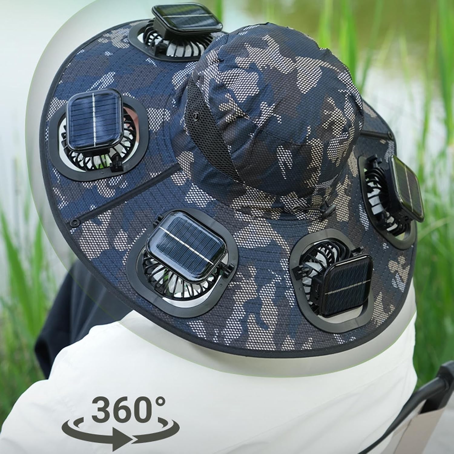 Topi Visor 6 Kipas Pendingin M - Fishing Hat ulasan dan harga