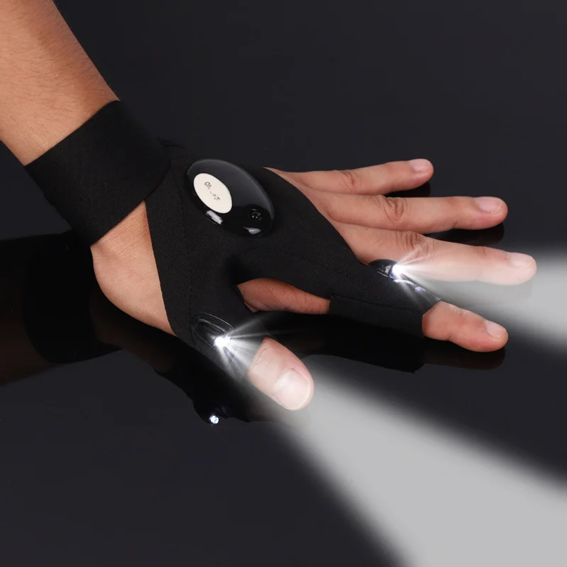 Sarung Tangan LED Setengah Jar - Fishing Gloves ulasan dan harga