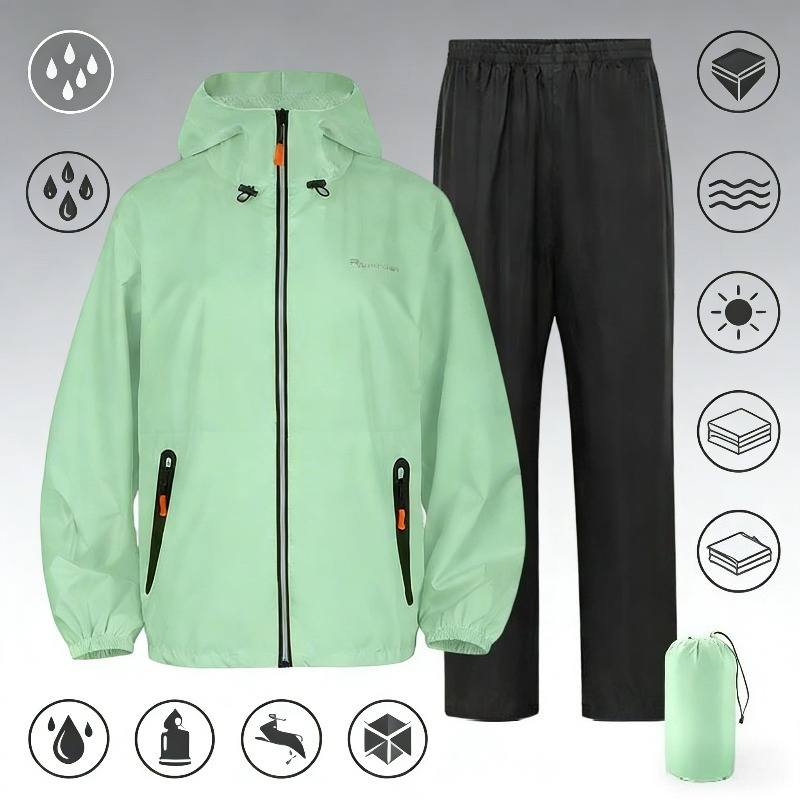 Setelan Jas Hujan Anti Air Ref - Fishing Rain Suit ulasan dan harga