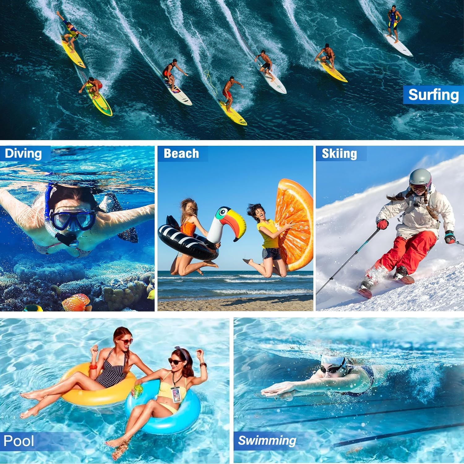 3 Paket Kantong Ponsel Tahan A - Fishing Bag Waterproof ulasan dan harga