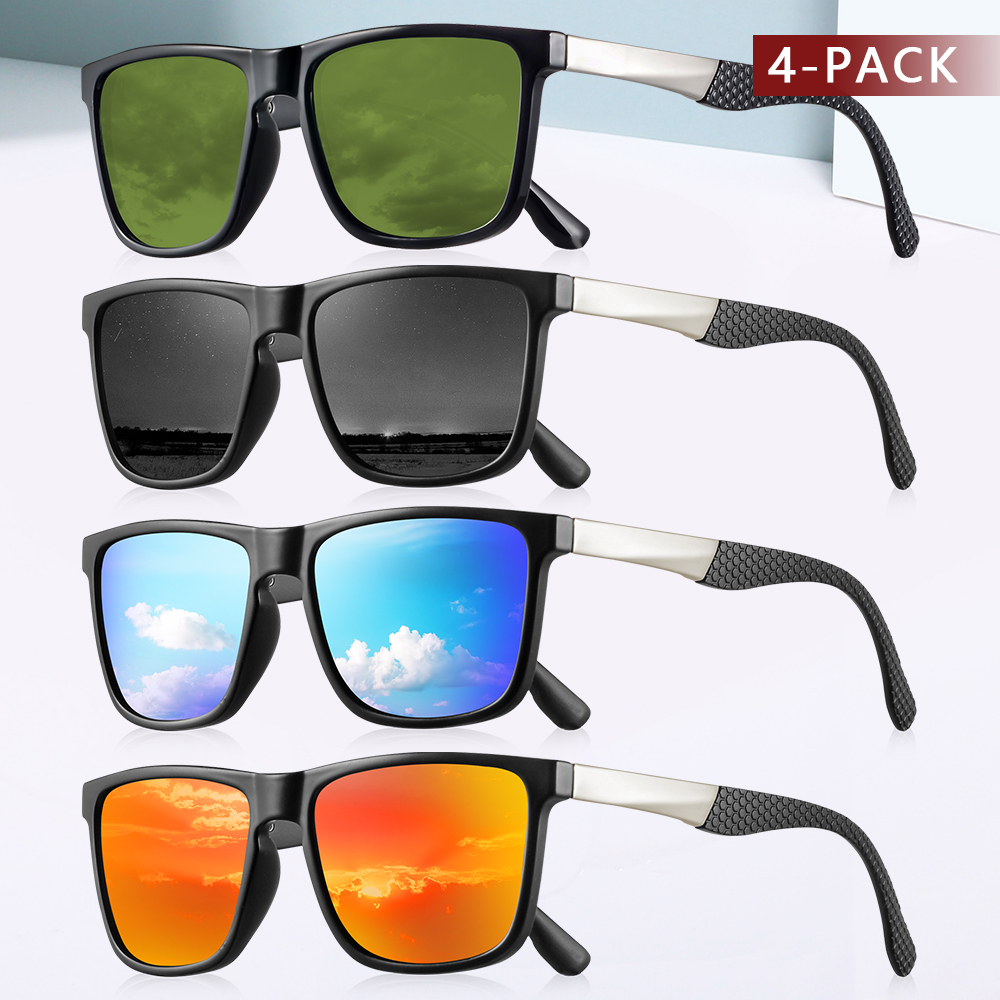 CRIXALIS 4 Buah Kacamata Hitam - Fishing Sunglasses Polarized ulasan dan harga