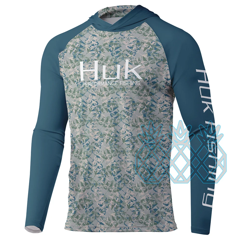 HUK kaus memancing lengan panj - Fishing Shirt Uv Protection ulasan dan harga