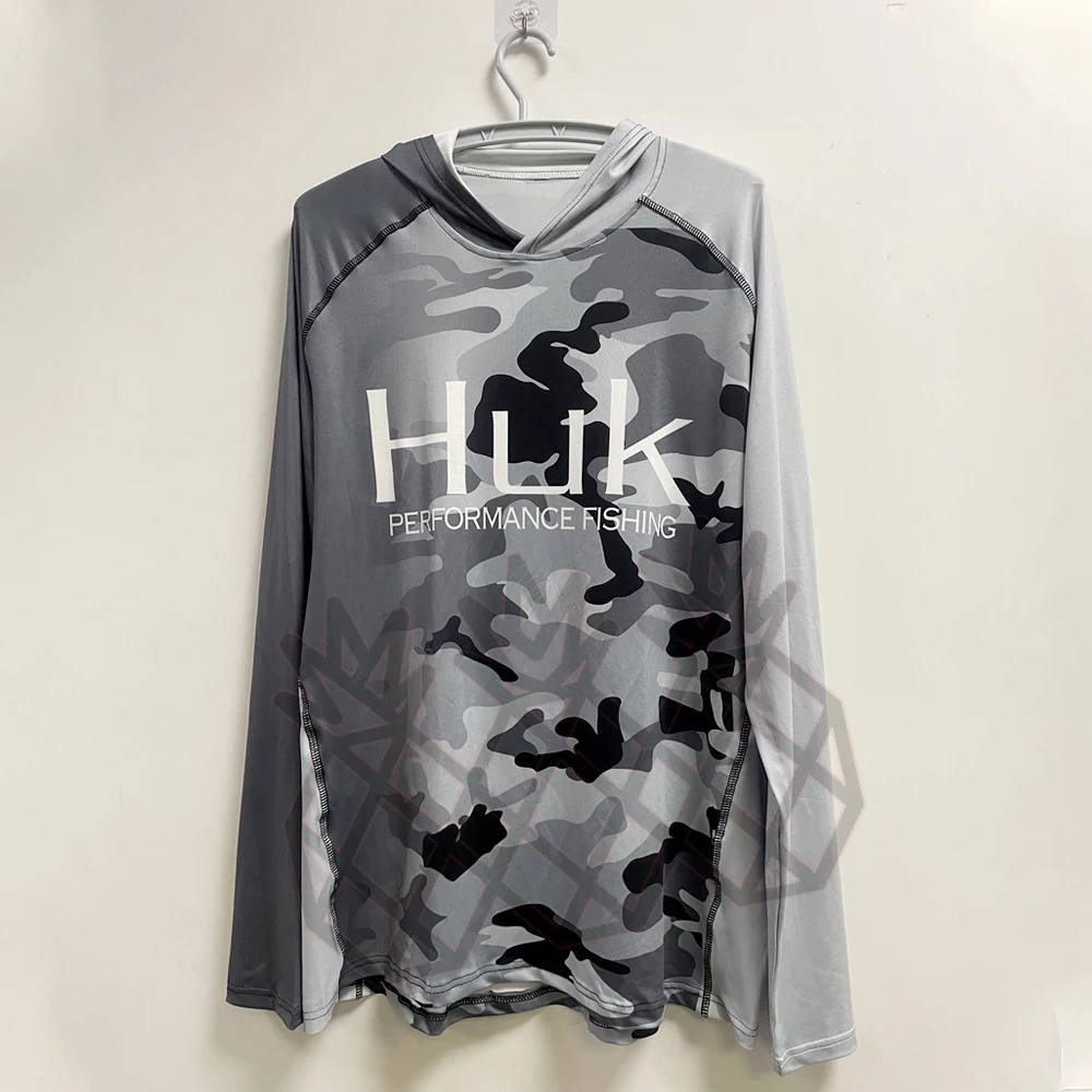 HUK kaus memancing lengan panj - Fishing Shirt Uv Protection ulasan dan harga