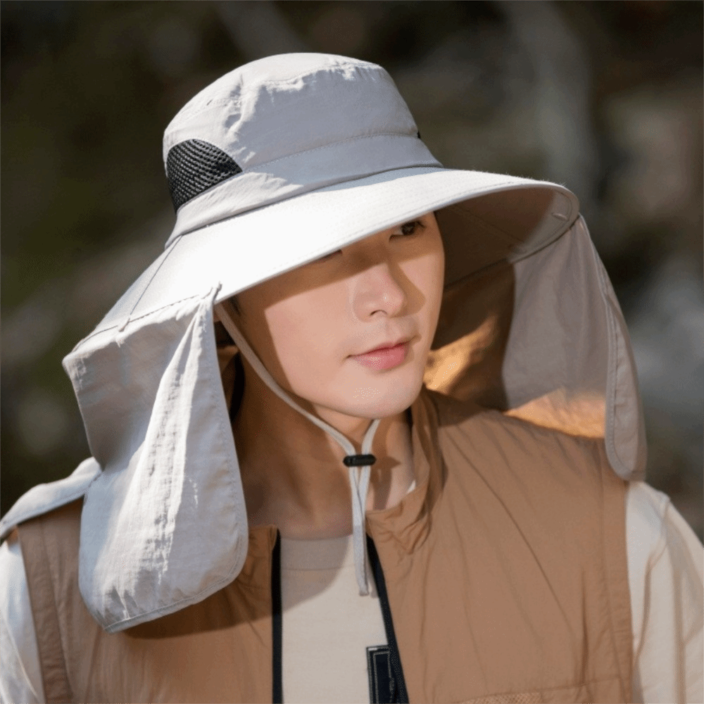 Topi Matahari Pria Bahan Kain  - Fishing Hat ulasan dan harga