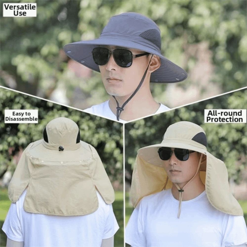 Topi Matahari Pria Bahan Kain  - Fishing Hat ulasan dan harga