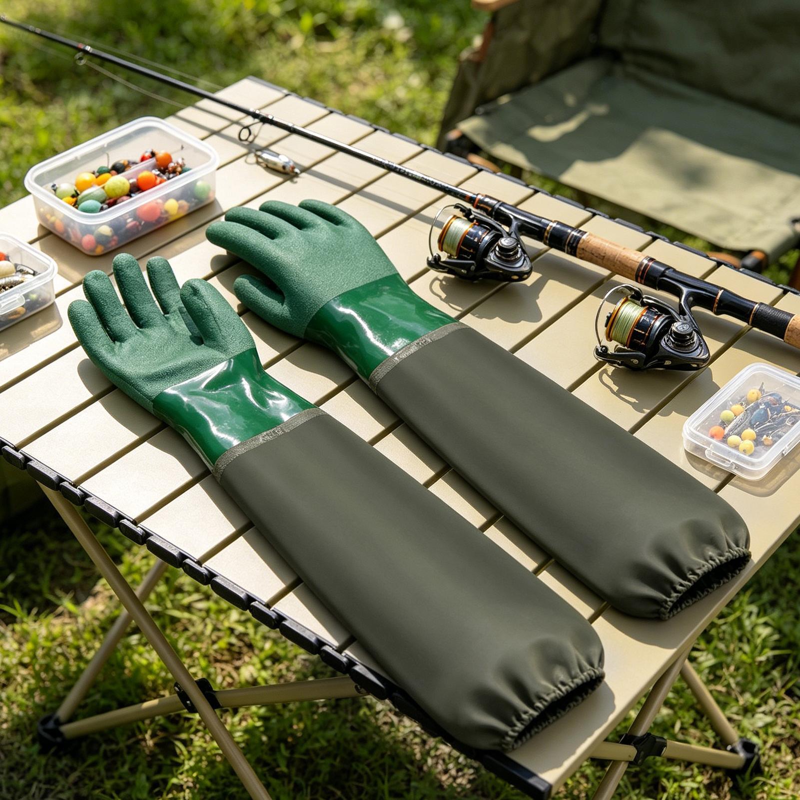 Sarung Tangan Karet Tahan Air  - Fishing Gloves ulasan dan harga