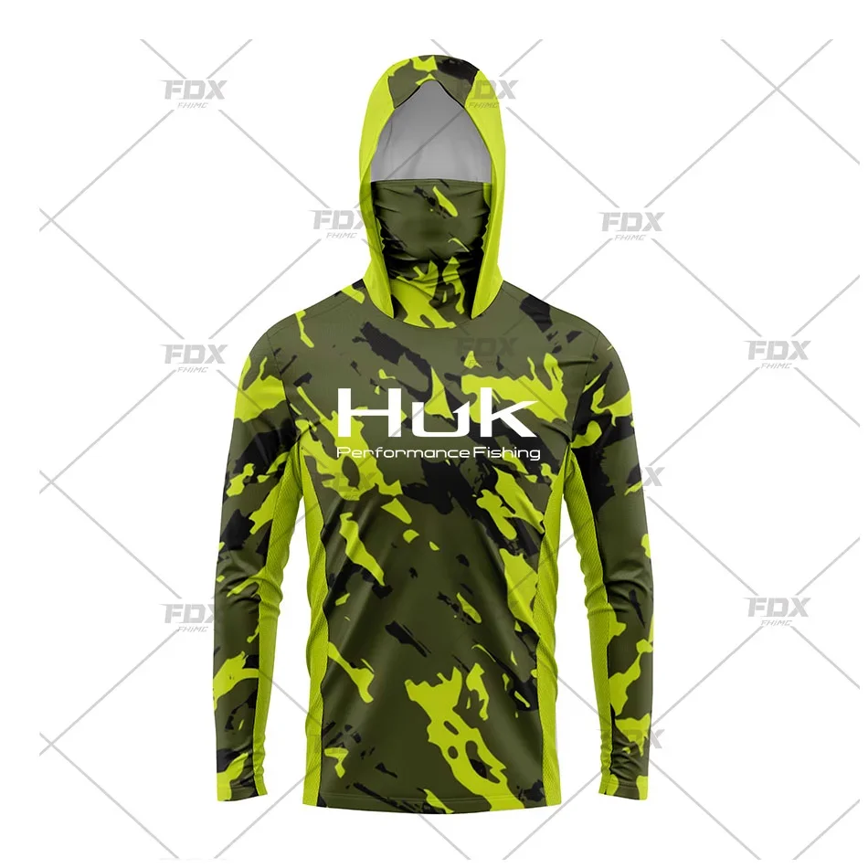 HUK kaus bertudung pelindung U - Fishing Shirt Uv Protection ulasan dan harga