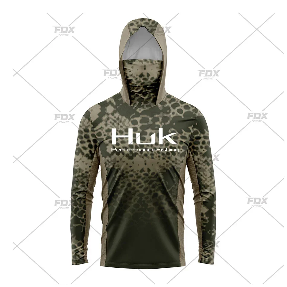 HUK kaus bertudung pelindung U - Fishing Shirt Uv Protection ulasan dan harga
