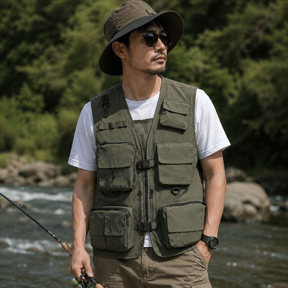 Rompi Memancing Tahan Air Kasu - Fishing Vest ulasan dan harga