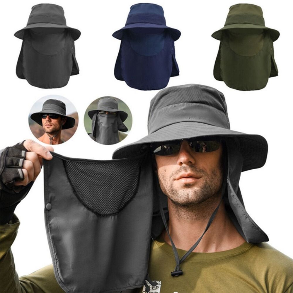1 Buah Topi Memancing Penutup  - Fishing Mask Sun Protection ulasan dan harga