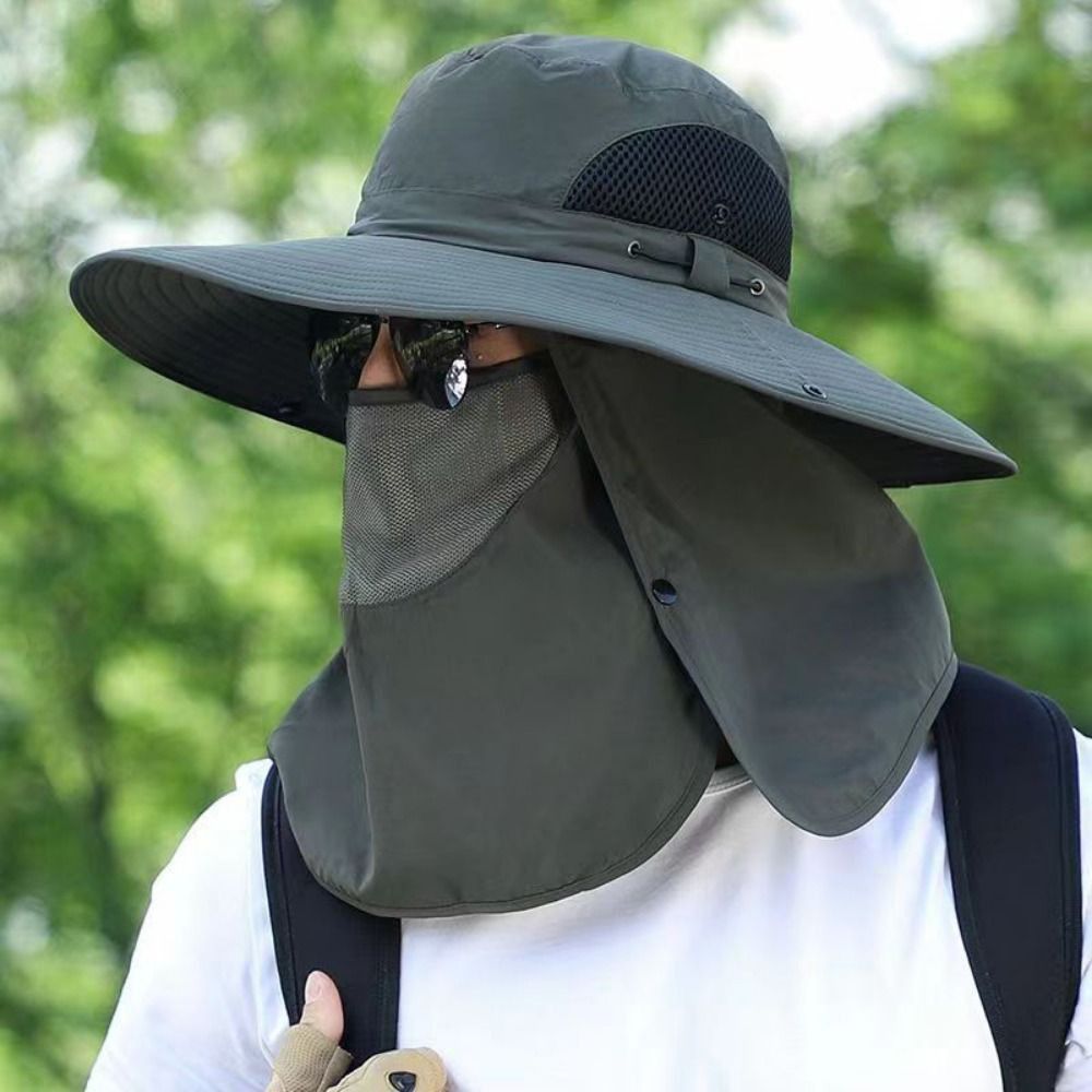 1 Buah Topi Memancing Penutup  - Fishing Mask Sun Protection ulasan dan harga