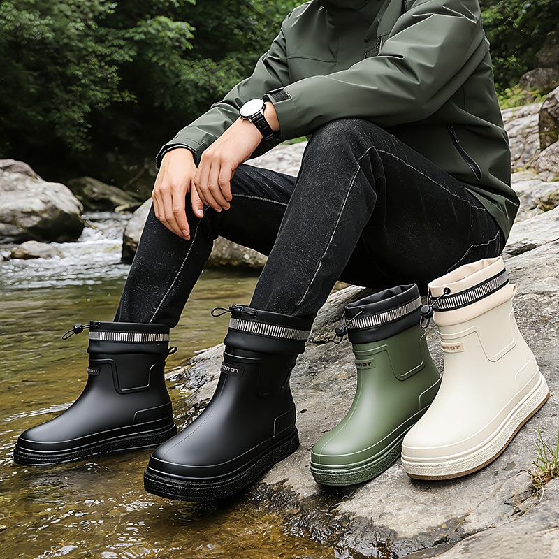 Sepatu Hujan Pria Sepatu Kerja - Fishing Boots ulasan dan harga