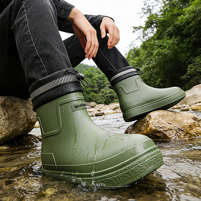 Sepatu Hujan Pria Sepatu Kerja - Fishing Boots ulasan dan harga