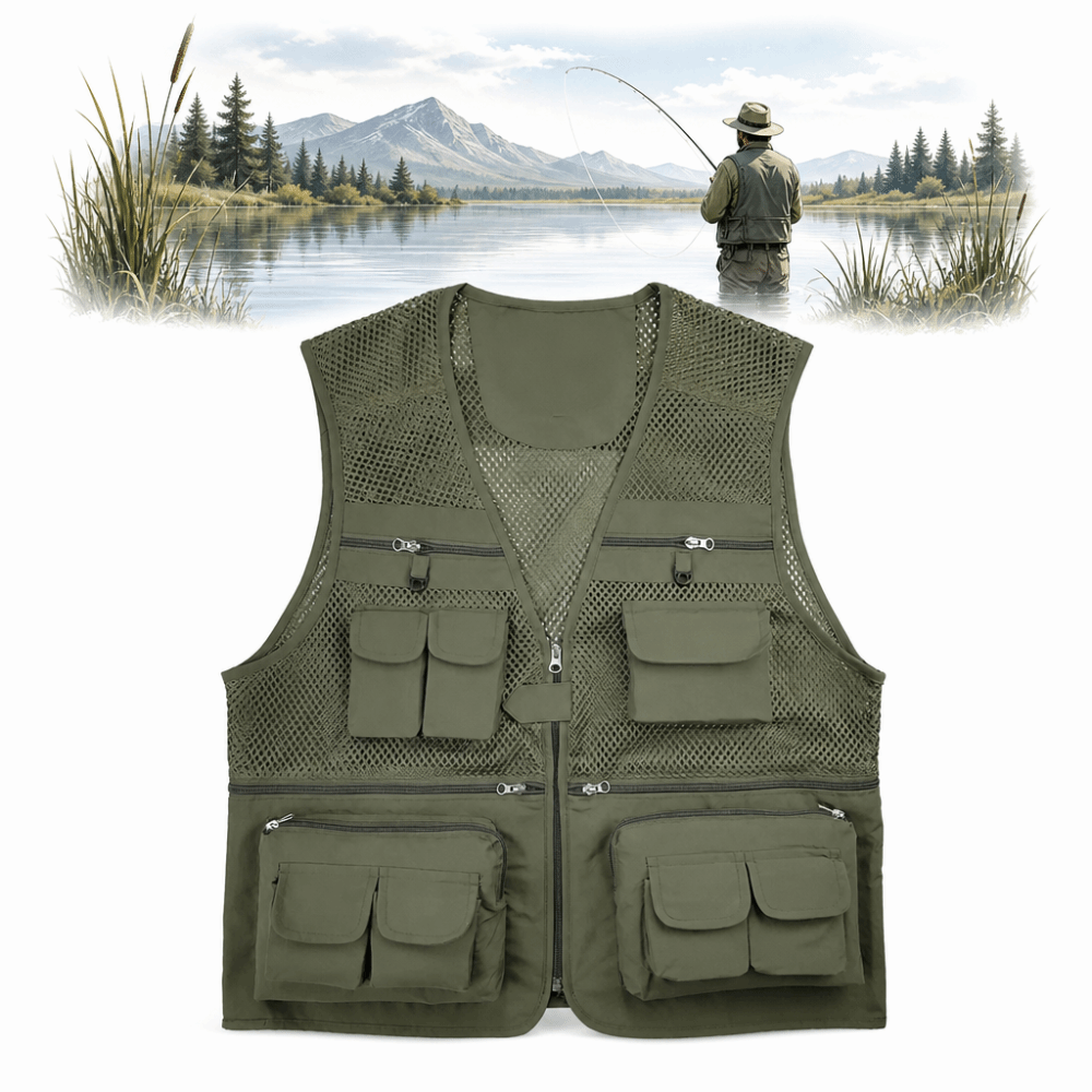 Rompi Pancing Tahan Lama denga - Fishing Vest ulasan dan harga