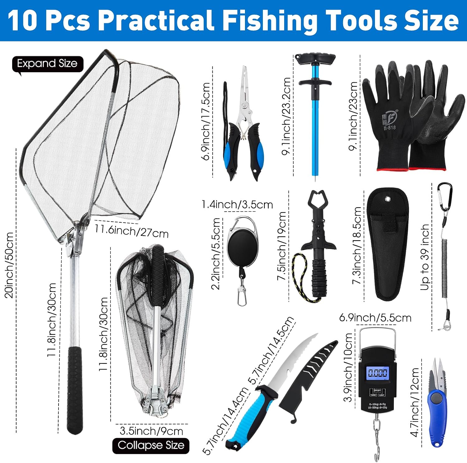10 Buah Set Alat Pancing Multi - Fishing Gloves ulasan dan harga