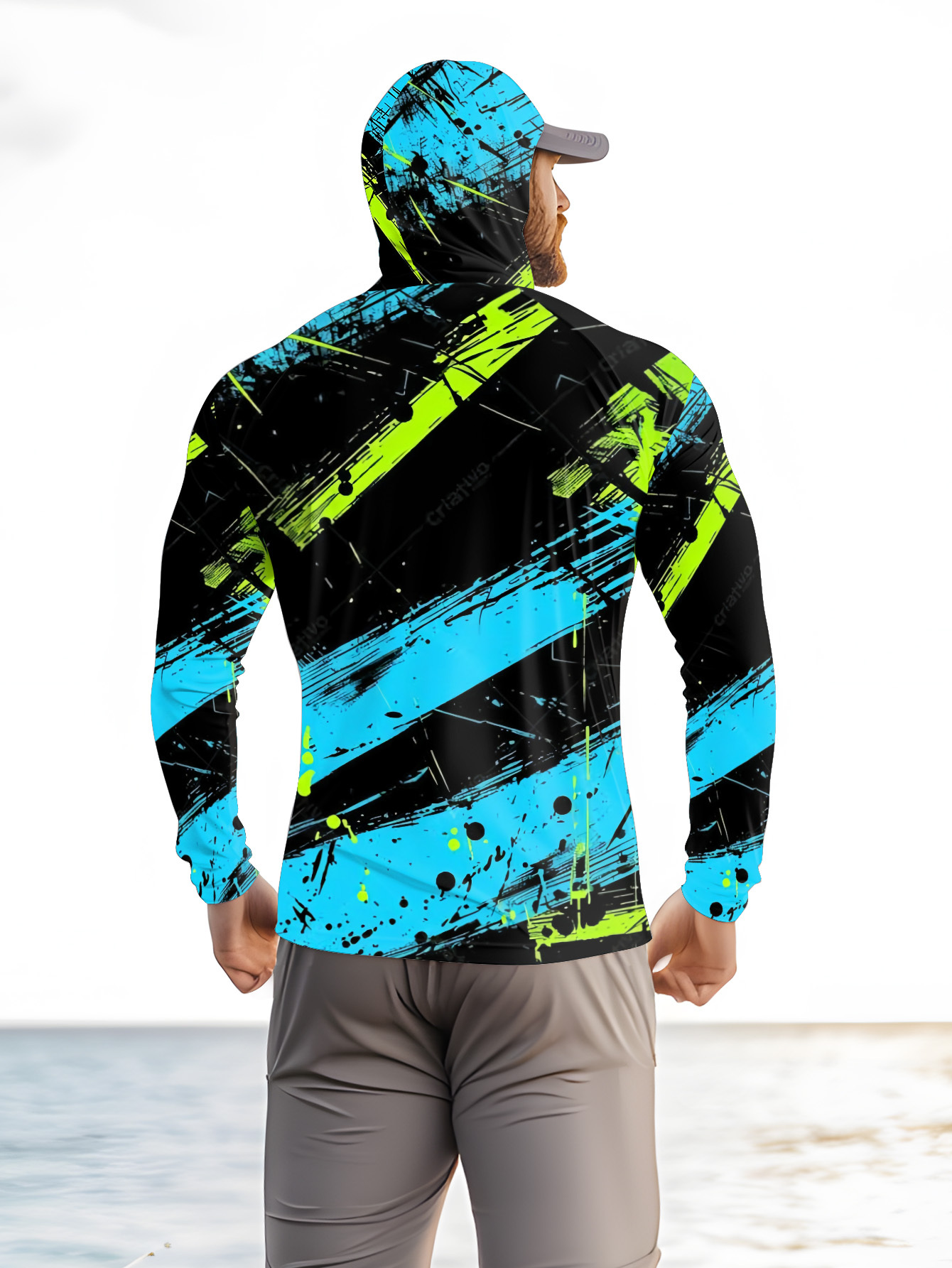 Hoodie Memancing Pria Lengan P - Fishing Shirt Uv Protection ulasan dan harga