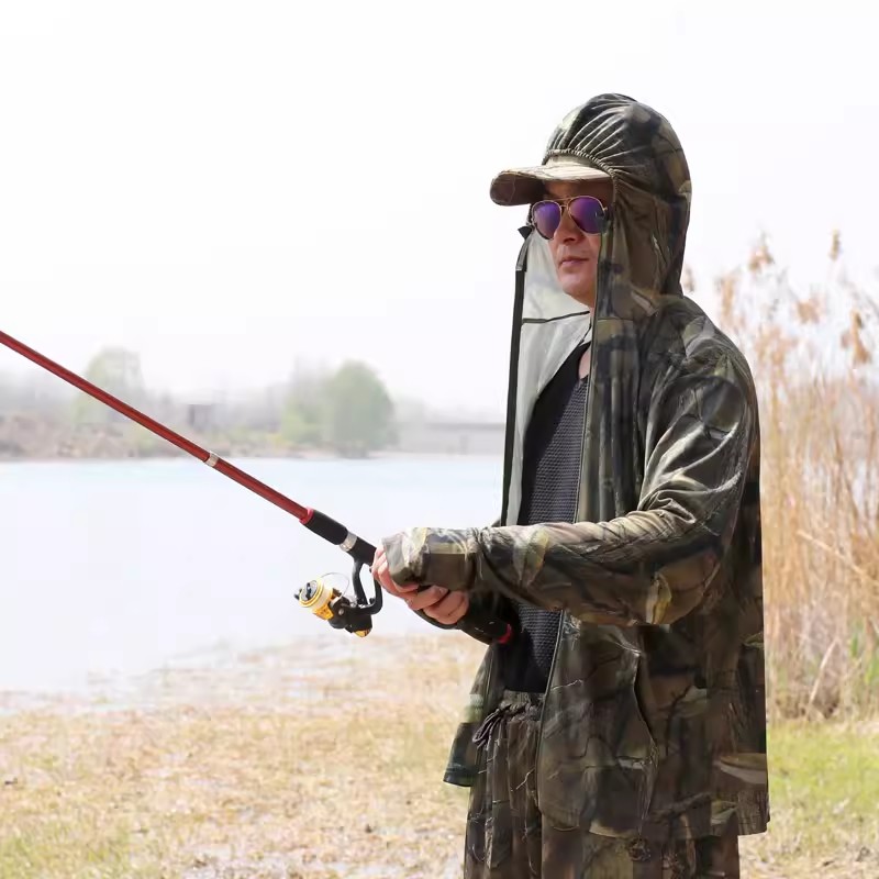 Hoodie Pancing Kamuflase Bioni - Fishing Hoodie ulasan dan harga