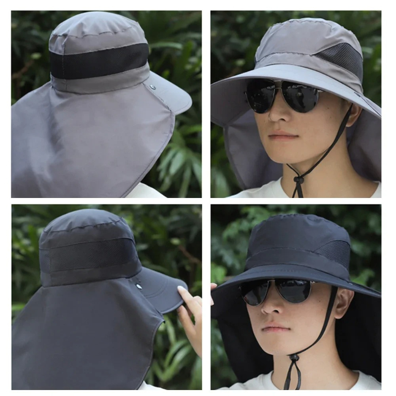 Topi Matahari Bertepi Lebar To - Fishing Mask Sun Protection ulasan dan harga